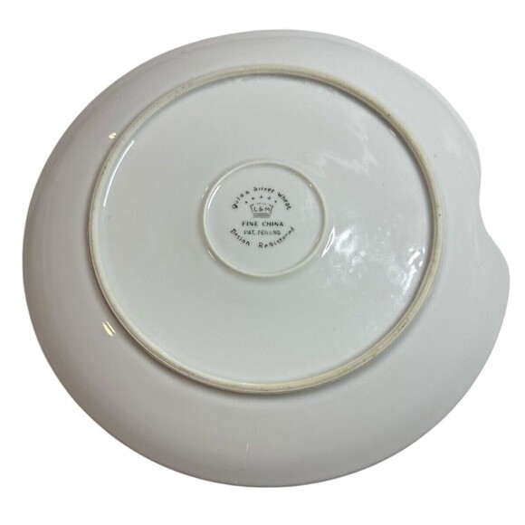 L & M Gold and Silver Wheat Fine China, Luncheon China Plates Vintage Set of 4 - Picture 3 of 5